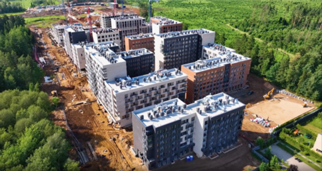Динамика строительства Никольского квартала Отрада – июнь